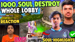 iQOOSouL Destroy Whole Lobby 😳 19 Finishes Aggressive WWCD 🔥 SouL Spower REACTION ✅ Team SouL 🚀 [upl. by Ibloc]