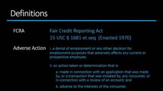 The FCRA Adverse Action Process [upl. by Perl]