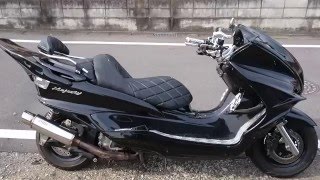 ヤマハ マジェスティ250C カスタム ロッソマフラー スピーカー4発 [upl. by Shelden17]