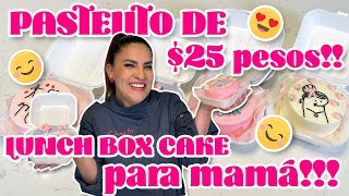 PASTELITO DE 25 pesos 😱 LUNCH BOX CAKE para mamá [upl. by Hoyt]