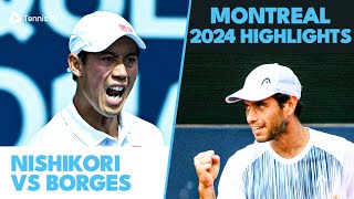 Kei Nishikori Continues Winning Form vs Nuno Borges  Montreal 2024 Highlights [upl. by Eugilegna603]