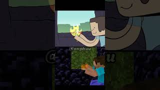 Original vs My Minecraft version Which one is funnier XD animation memes minecraft [upl. by Stilu708]