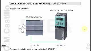 TIA Portal S71200 con Sinamics G120 en Profinet [upl. by Prober]