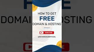 🌐 How to Get Free Domain and Hosting for Your Website  2024 Guide [upl. by Noroj]