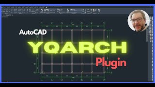 YQARCH AutoCAD Plugin Installazione griglie pilastri e travi [upl. by Hauger639]