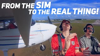 Can A Sim Pilot Fly A Real Plane  Discovery Flight [upl. by Havens]