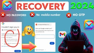 How to recover Gmail password without recovery email and phone number  Gmail recovery without code [upl. by Desdemona154]