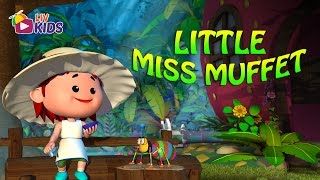 Little Miss Muffet with Lyrics  LIV Kids Nursery Rhymes and Songs  HD [upl. by Phyllys]