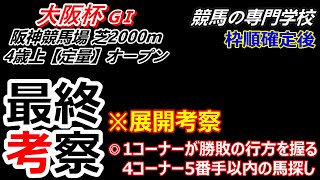 【大阪杯2024】展開考察付き最終考察 先行馬中心で穴も意外な逃げ先行馬から [upl. by Azar]