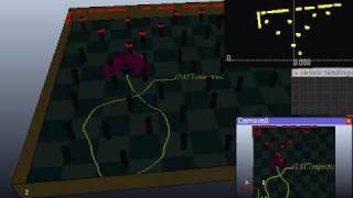 Robot Simulator 2D laser scanner demo in VREP [upl. by Adihsar]