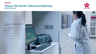 TissueTek Genie Advanced Staining System Aborting a Run [upl. by Enela]