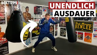 UNENDLICH AUSDAUER im BOXEN bekommen  Boxen lernen [upl. by Ainoda]