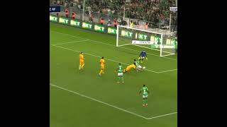 NATHANAËL MBUKU 💀👑 football saintetienne foot ligue2bkt shortsvideo [upl. by Ydnic]