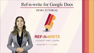 RefnWrite for Google Docs  Complete Tutorial amp Demo StepbyStep [upl. by Ayotyal65]