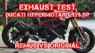 Ducati Hypermotard 939 Remus Black Hawk Test EURO4 [upl. by Goraud]