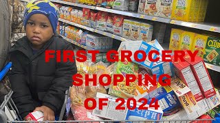 FIRST GROCERY SHOPPING 🛒OF 2024 [upl. by Akili]