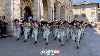 La Corsa  71° Raduno Nazionale Bersaglieri Ascoli Piceno 2024  Fanfara Scattini Bergamo [upl. by Piotr]