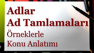 Adlar İsimler  Ad Tamlamaları  Örneklerle Konu Anlatımı  TYT [upl. by Ainosal]