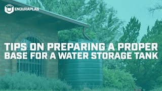 Tips on Preparing a Proper Base for a Water Storage Tank [upl. by Aynotahs277]