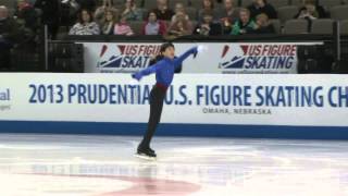 Vincent Zhou 2013 US Nationals Junior Men SP [upl. by Noremac]