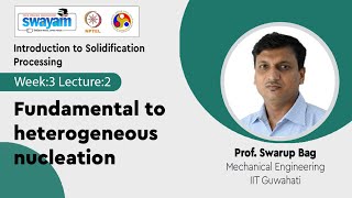 Lec 9 Fundamental to heterogeneous nucleation [upl. by Natsreik]