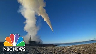 Russia Tests Supersonic AntiShip Missiles  NBC News [upl. by Lectra]