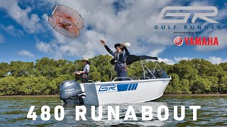 Gulf Runner 480 Runabout Powered By Yamaha F70 Outboard [upl. by Therine]