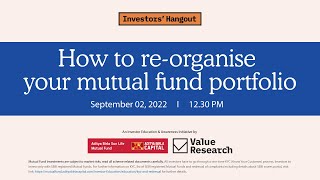 How to reorganise your mutual fund portfolio [upl. by Tur219]