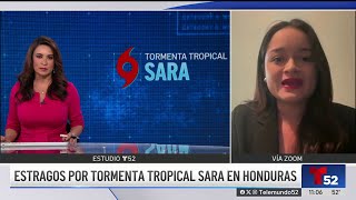 Estragos por tormenta tropical Sara en Honduras [upl. by Telrats387]