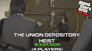 GTA Online The Union Depository Heist 4 Players [upl. by Cocke]