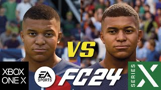 ⚽EA SPORTS FC 24  XBOX SERIES X vs XBOX ONE X  Comparación Gráfica [upl. by Richers]