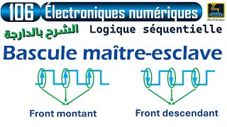 106 Logique séquentielle Bascule maîtreesclave Front montant Front descendant [upl. by Corso816]