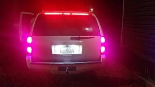 2008 Suburban Blue Dot tail lights and custom 3rd brake light [upl. by Longwood]