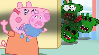 Zombie Apocalypse Crying Peppa Pig   Peppa Pig Sad Story  Peppa Pig Funny Animation [upl. by Ennaira511]