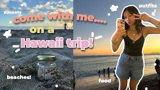 🌺 hawaii vacation  outfits beaches food [upl. by Anaynek]