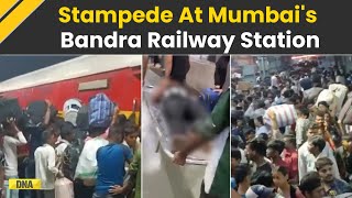 Bandra Railway Station Stampede 9 Injured In Stampede At Bandra Terminus Station Amid Heavy Crowd [upl. by Nedrob]