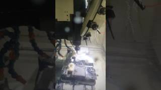 FANUC ROBODRILL AlphaD14MiA milling Nylon [upl. by Erreip]