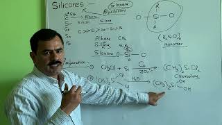 Chemistry of Silicone Polysiloxane Synthetic polymers Preparation of Silicones BScNEETCUETJEE [upl. by Eisseb]