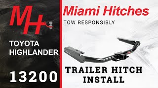 Trailer Hitch Install 2019 Toyota Highlander Curt 13200 [upl. by Moclam251]