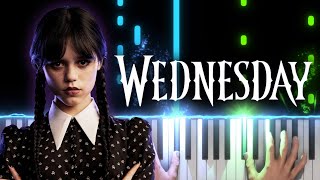 Wednesday Addams Theme  Piano Tutorial [upl. by Onitnatsnoc]