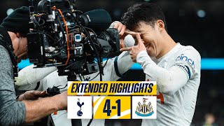 TOTTENHAM HOTSPUR 41 NEWCASTLE UNITED  PREMIER LEAGUE EXTENDED HIGHLIGHTS [upl. by Anwahsat]