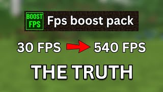 I Tried Minecraft Fps Boost Texture Pack and The Results was SHOCKING [upl. by Akemit]