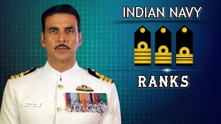 Ranks in Indian Navy  Ranks of Officers JCO NCO  Rank Hierarchy insignia badges [upl. by Eniamej]