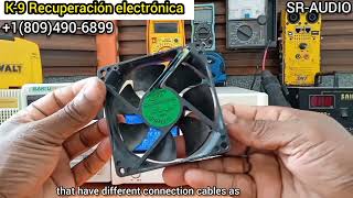 ventiladores de 12V DC con más de 2 cables de conexión instalación correcta [upl. by Linad]