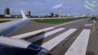 British Airways Embraer E190 Fast Summer Morning Takeoff from London City Airport [upl. by Rol]