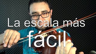 10 La escala más FÁCIL en VIOLÍN Sol Mayor [upl. by Alysa]