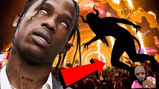 Travis Scott Astro World Concert 2021 DËMON Spotted Jumping Into Crowd Slowed Down Footage [upl. by Sampson]