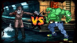 Rorschach Watchmen vs Killer Croc MUGEN BATTLE [upl. by Tomkin134]