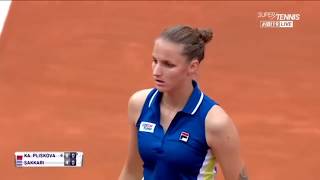 Karolina Pliskova vs Maria Sakkari Rome Open 2019 [upl. by Laurel558]