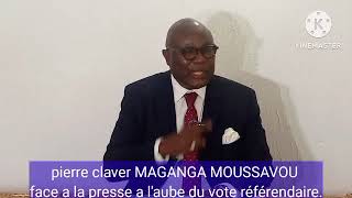 Pierre Claver MAGANGA dit non au vote référendaire et invite la population a stopper le rêve du oui [upl. by Alieka467]